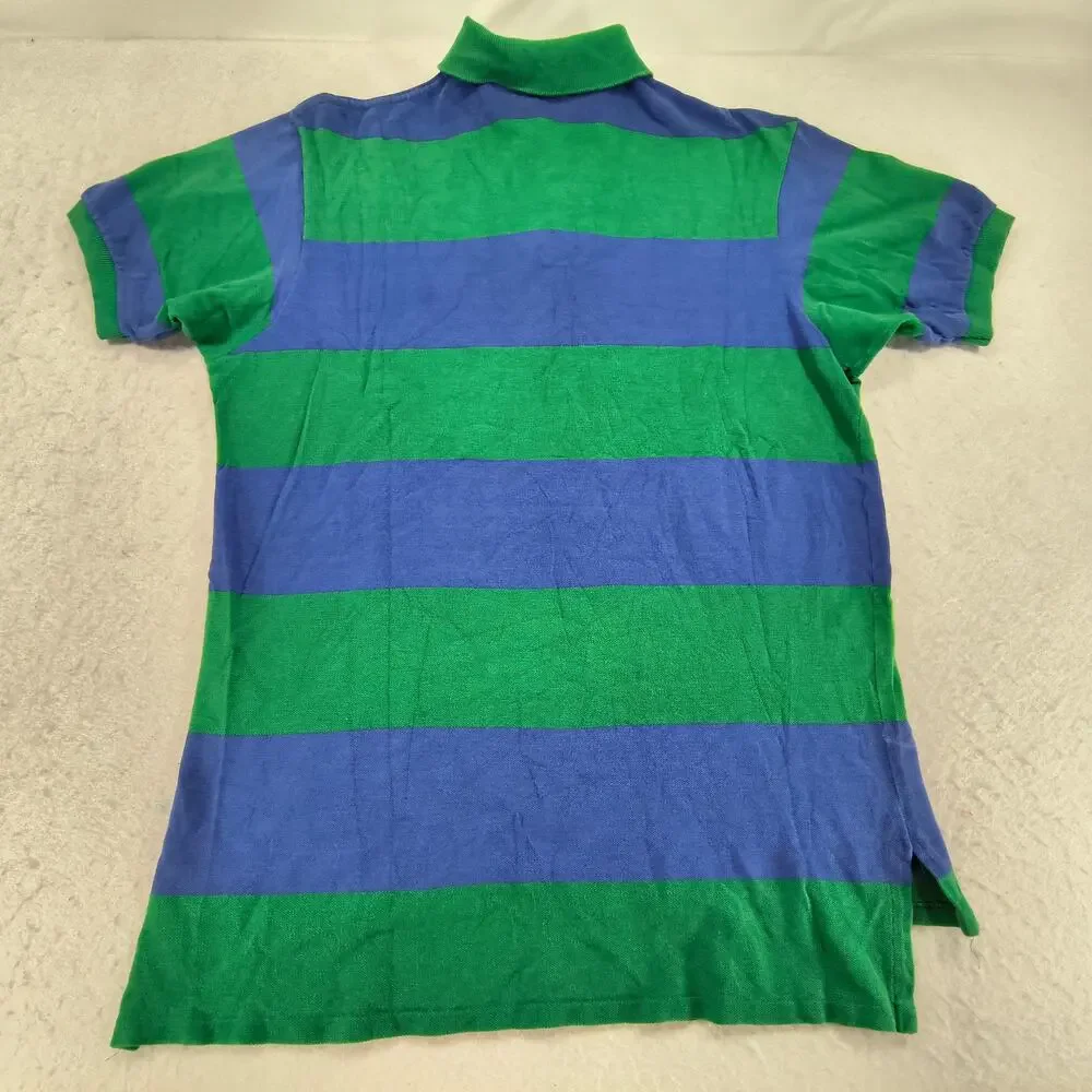 Polo by Ralph Lauren Casual Collared Polo Shirt Mens Size Medium M Blue Green